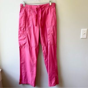 Carhartt pink cargo scrub pants